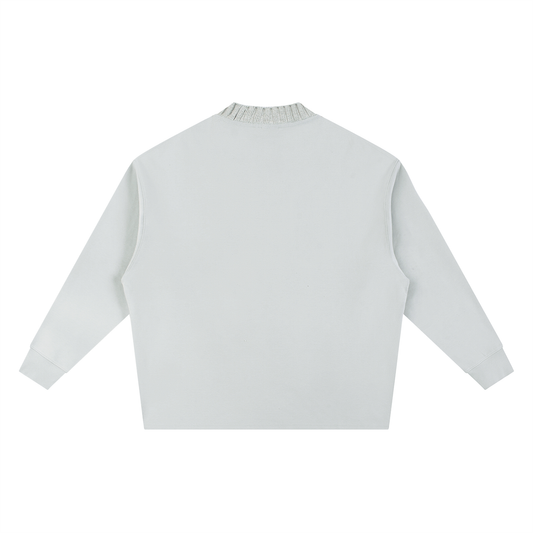 Knitted Round Neck Oversize Sweatshirt