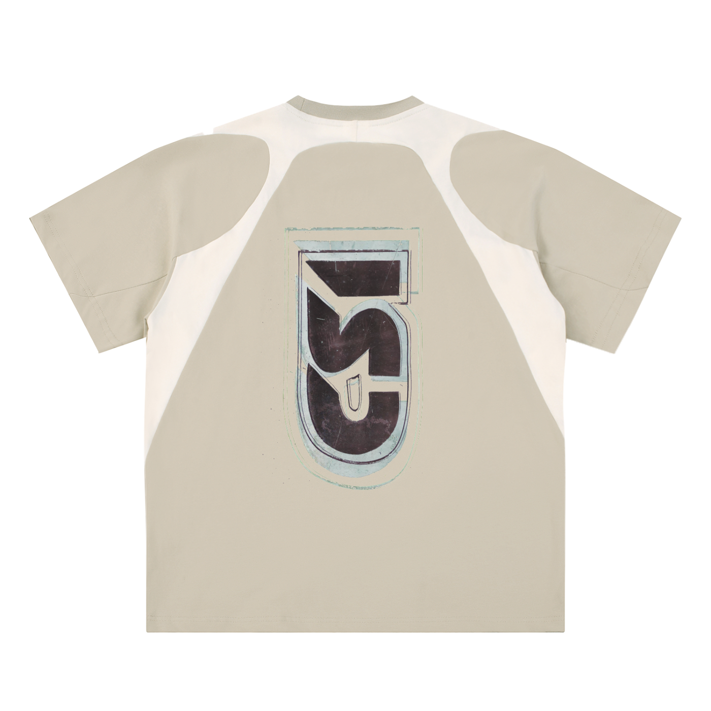 +18 Zontrast Panel Cotton T-Shirt