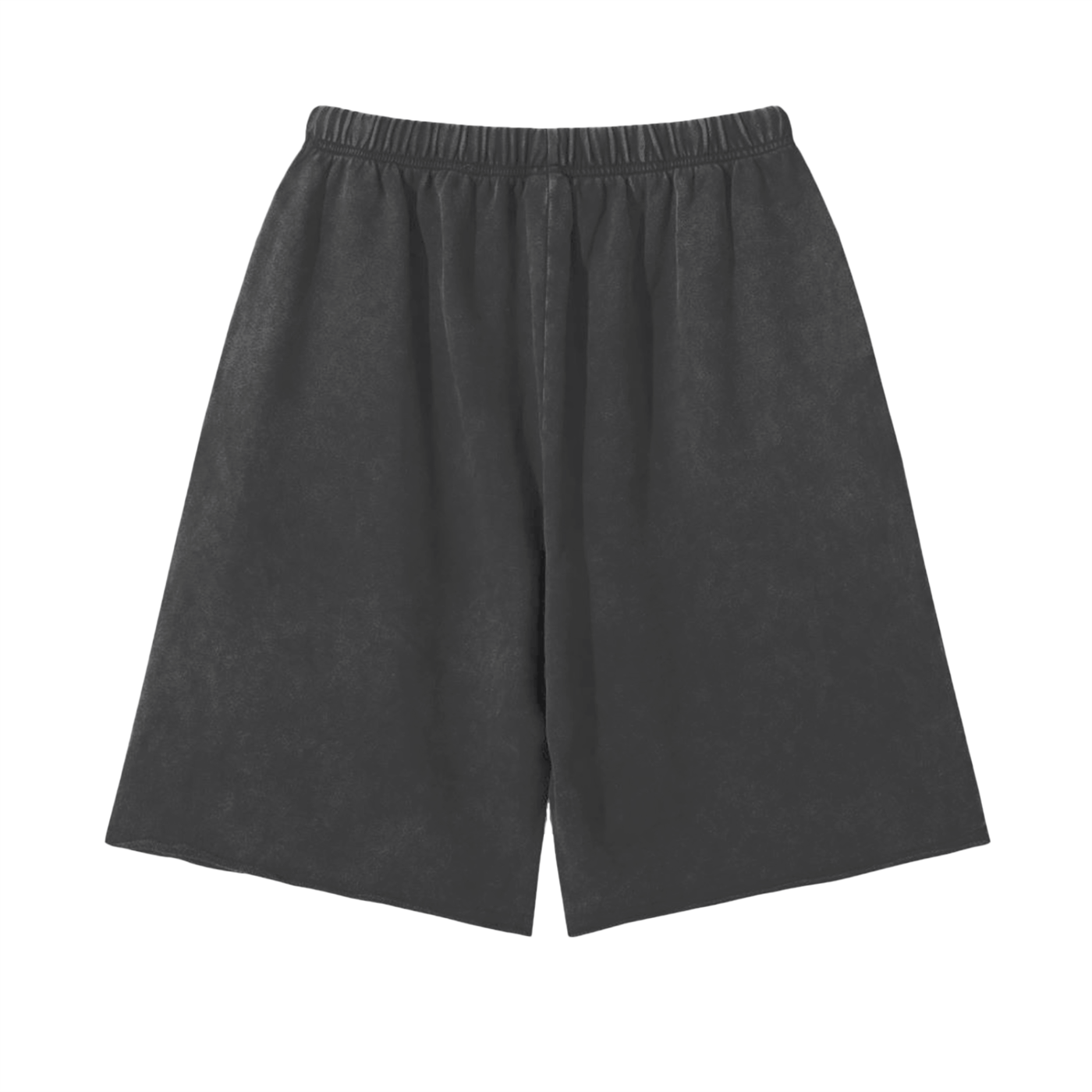 Snow Washed Raw Hem Shorts