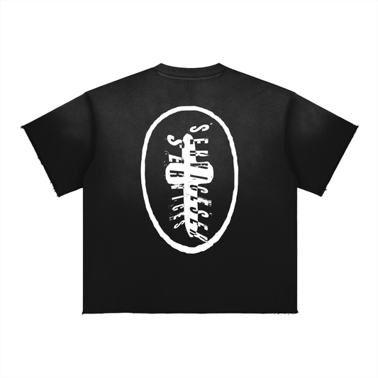 +33 6-17 Sun Fade Raw Edge T-Shirt