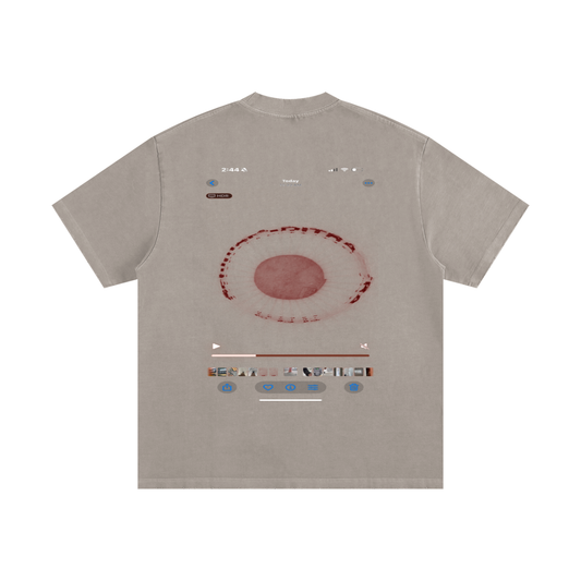 +33 6-17 Heavyweight Vintage Washed Frayed T-Shirt