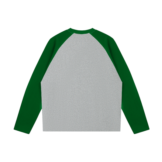 Color-Blocked Raglan Long-Sleeve T-Shirt
