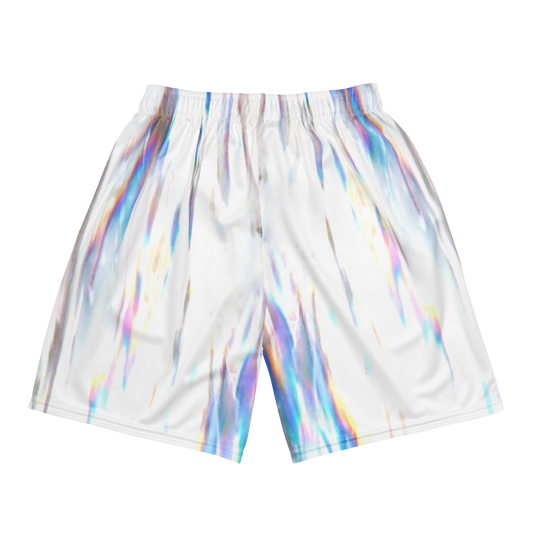 ! + a - 6-23 pool glow white shorts