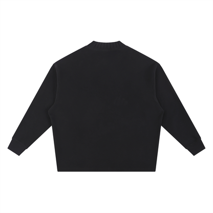 Knitted Round Neck Oversize Sweatshirt