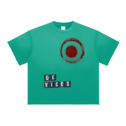 +33 6-17 Sun Fade Raw Edge T-Shirt