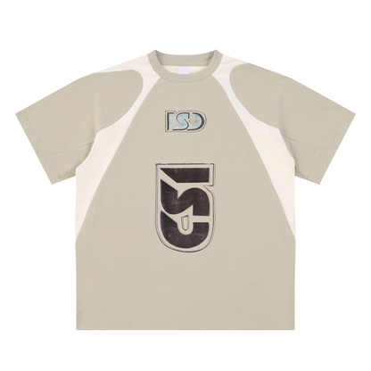 +18 Zontrast Panel Cotton T-Shirt