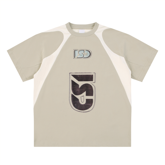 +18 Zontrast Panel Cotton T-Shirt