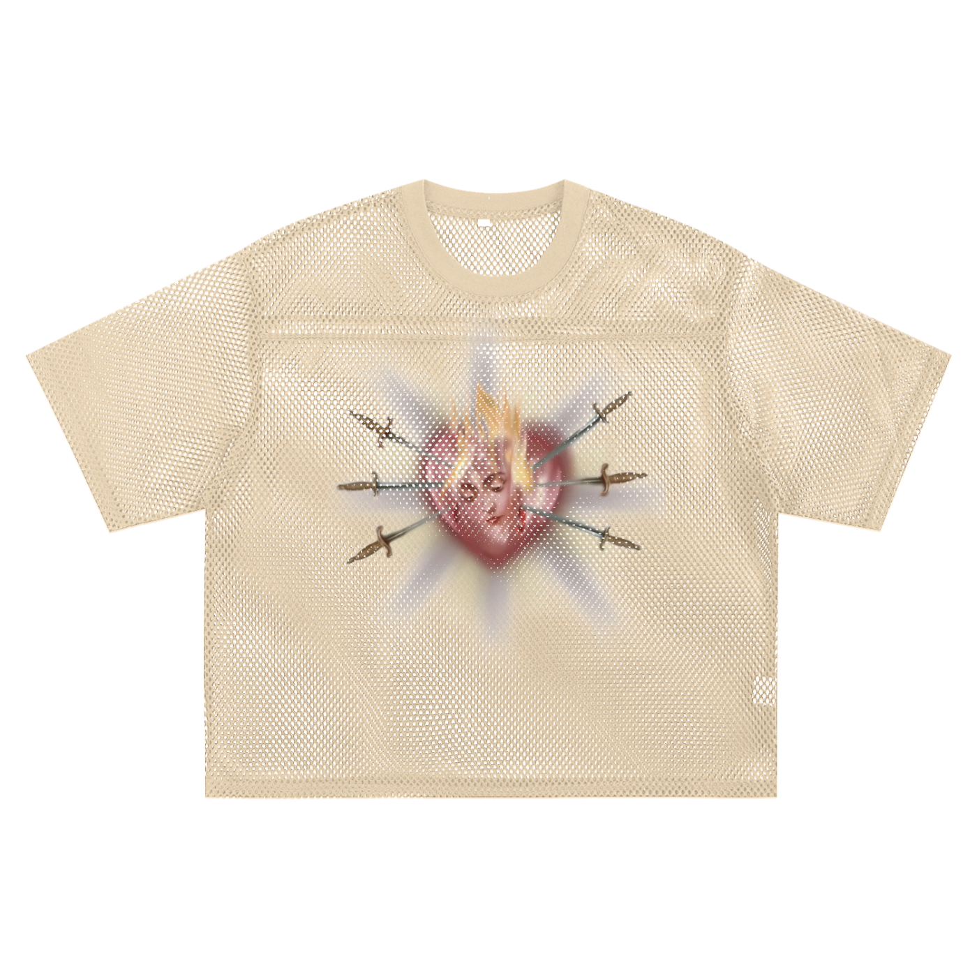 See-through Boxy Net T-Shirt