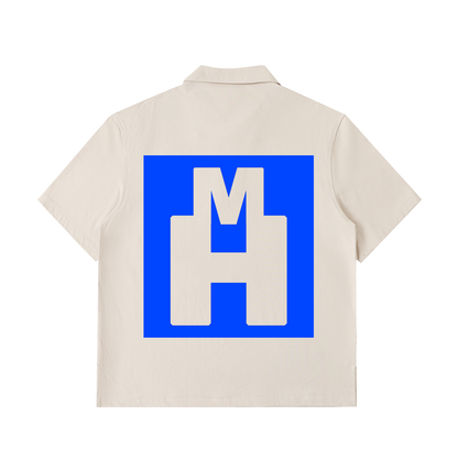 Half-Zip Cotton Polo Shirt