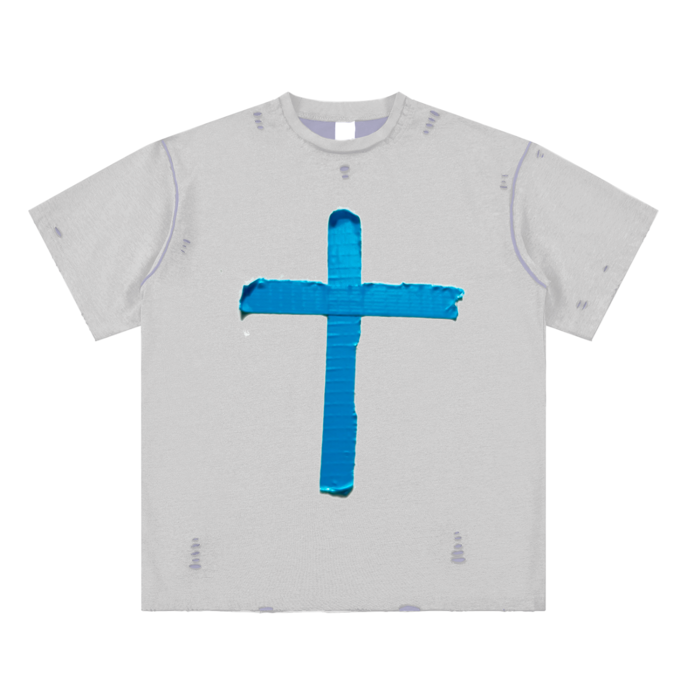 Hand-frayed Reversible T-shirt