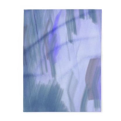 Cozy Arctic Fleece Blanket, Soft Throw Blanket, Abstract Art Gift, Home Decor, Winter Warmth, Perfect for Snuggling