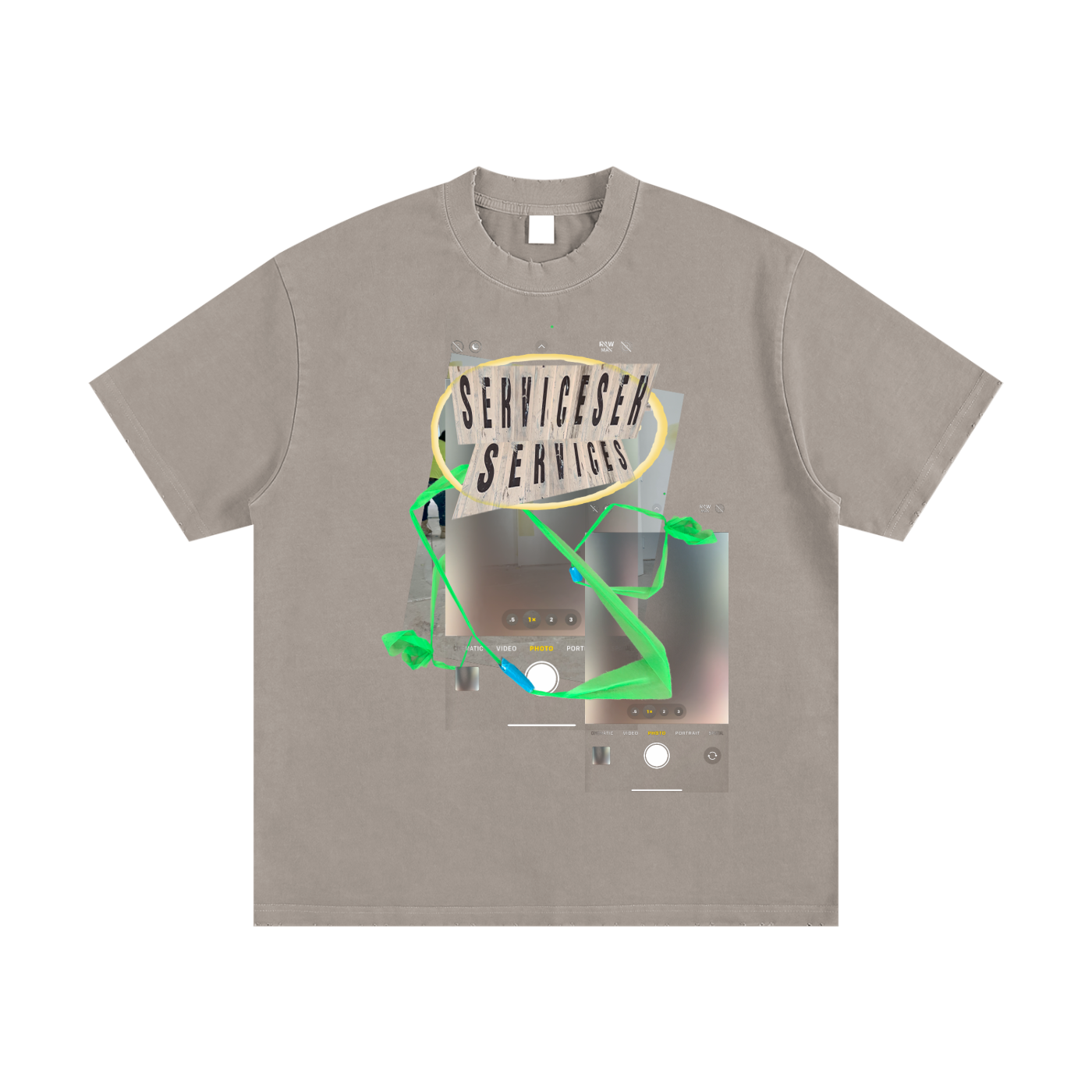 +33 6-17 Heavyweight Vintage Washed Frayed T-Shirt