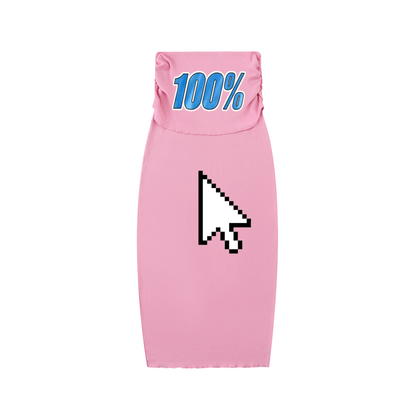 Dyed Washed Straight Hip-Hugging Slim Maxi Skirt