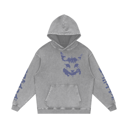 Snow Washed Loose Cotton Hoodie