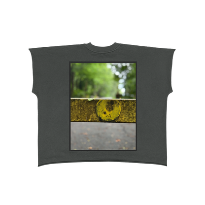 Raw Edge Boxy Non-Shrink T-Shirt