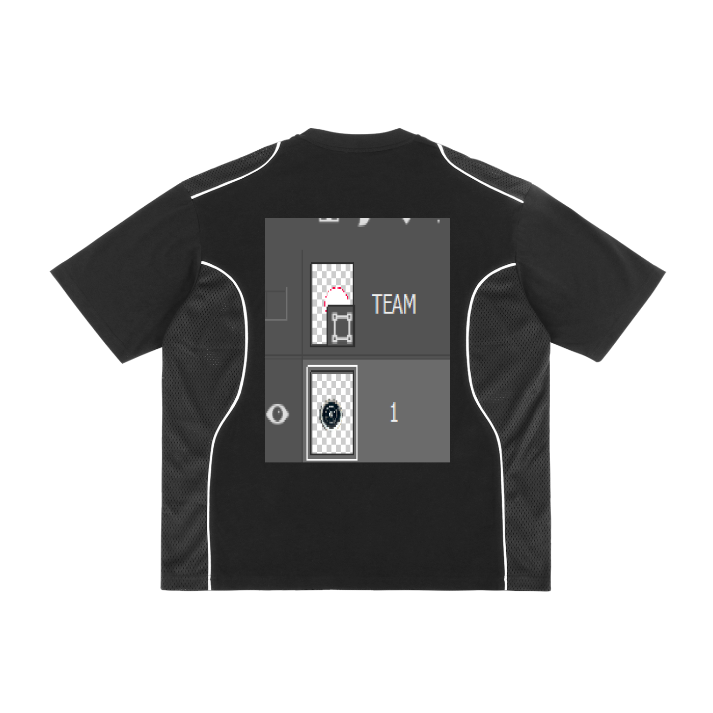 Contrast Piped Panel T-Shirt