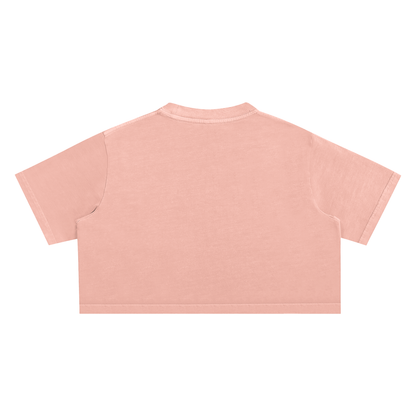 6-15b Snow Washed Crop Top