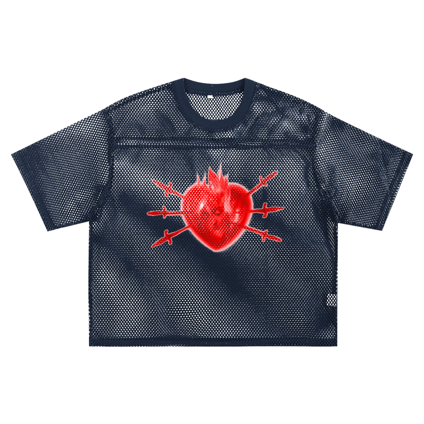 See-through Boxy Net T-Shirt