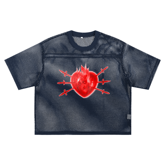 See-through Boxy Net T-Shirt