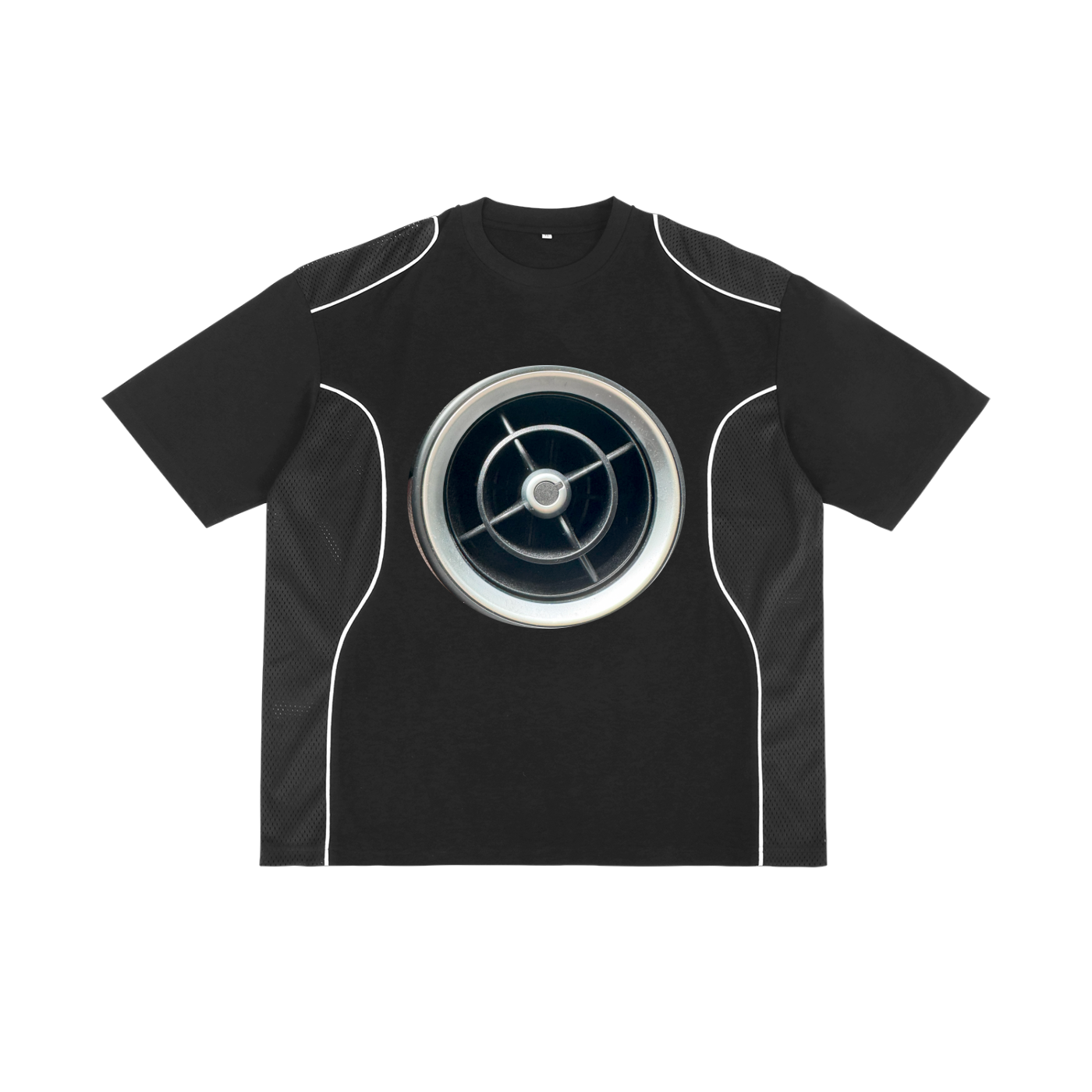 Contrast Piped Panel T-Shirt