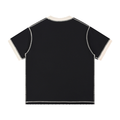 Contrast-Stitched Cotton T-Shirt