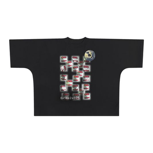 Oversize One-piece Pattern Cut Boxy Tee - 300 GSM