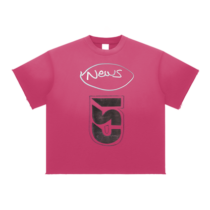 +18 Sun Fade Raw Edge T-Shirt