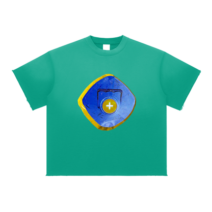 +33 6-17 Sun Fade Raw Edge T-Shirt