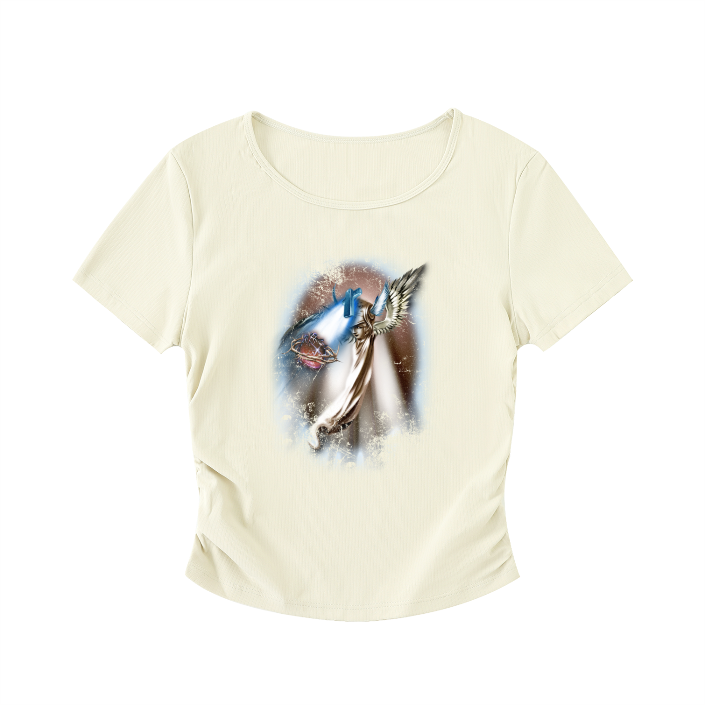 Ruched Bodycon Crop Top